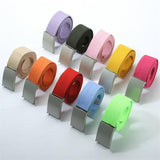 Spot 18-color candy trend fashion new men's and women's pants belt canvas belt men's belt wholesale