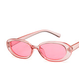 European and American Trendy Cow Color Small Frame Sunglasses 5192 Fashion Oval Stripe Color Sunglasses Cross-border Sunglasses