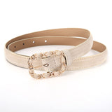 Pigskin retro small belt women's black all-match fashion with skirt jeans belt thin ins wind belt ladies