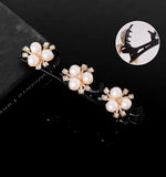 F134 new headdress side clip female autumn net red side temperament rhinestone double layer word clip bangs clip hair clip hair accessories