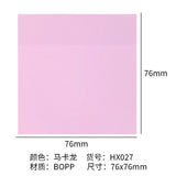 Macaron color sticky transparent post-it notes waterproof index stickers for students