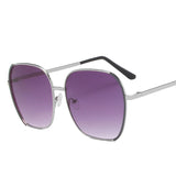 2022 cross-border new seaside sunglasses women's big face looks thin summer fashion anti-ultraviolet one-piece delivery for women