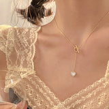 Design sense choker necklace female summer love light luxury niche design sense collarbone chain 2022 new temperament accessories