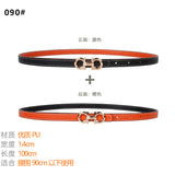 Women's Belt Ladies Decoration With Coat Skirt Dress Shirt Suit Sweater Belt Narrow Waist Thin Girdle Female