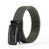 boys Casual Automatic Buckle Belt Toothless Canvas Belt Free Punch Lazy Belt Cross-border Wholesale Supply