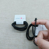 5 card-mounted telephone ring head rope black telephone wire hair ring one yuan small jewelry wholesale supply