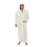 2021 European and American Amazon hot style autumn and winter large-size bathrobe long-sleeved high-quality double-sided fleece thickened nightgown