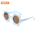 Two circles 2023 new flower frame ladies sunglasses fashion street shooting travel adult cute dress up sunglasses