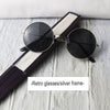 Vintage round sunglasses/silver frame