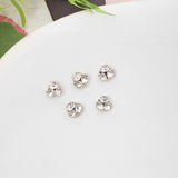 Internet celebrity silver transparent small mini heap diamond finished product super flash white ball manicure jewelry nail diamond accessories