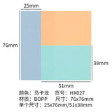 Macaron color sticky transparent post-it notes waterproof index stickers for students
