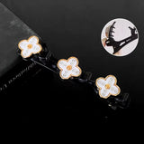 F134 new headdress side clip female autumn net red side temperament rhinestone double layer word clip bangs clip hair clip hair accessories