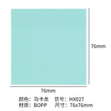 Macaron color sticky transparent post-it notes waterproof index stickers for students