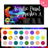 0.7mm acrylic marker pen 12-color set odorless nail art needle tube pen water-based paint pen children DIY marker pen