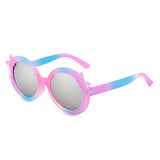 2022 children's sunglasses fashion gradient cartoon men's and women's sunglasses children's colorful sunscreen sunshade trend glasses
