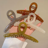Can't get rid of 15cm jelly color large cross clip acrylic back of the head shark clip temperament hairpin headgear