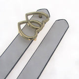 New style heart-shaped buckle fashion women's belt 1.8CM wide double peach heart tail game net red with clothing small gift belt