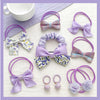 Tfq004-9# dark purple bow 10-piece set