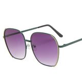 2022 cross-border new seaside sunglasses women's big face looks thin summer fashion anti-ultraviolet one-piece delivery for women