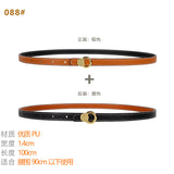Women's Belt Ladies Decoration With Coat Skirt Dress Shirt Suit Sweater Belt Narrow Waist Thin Girdle Female