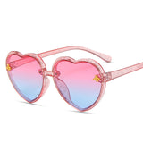 2022 Glitter Sunglasses Children's Cartoon Little Bee Sunglasses Girls Cute Glasses Heart Sunglasses Fashion