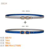 Women's Belt Ladies Decoration With Coat Skirt Dress Shirt Suit Sweater Belt Narrow Waist Thin Girdle Female