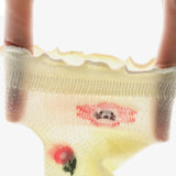 New summer style ultra-thin wood ear children's socks baby cotton mesh socks baby breathable loose mouth socks girls socks