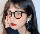 Suyan comes with blush glasses black frame transparent male and female vibrato net red same style foreign style no degree can be equipped with myopia