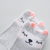 Boys and girls baby short tube loose mouth cotton socks 2 pairs spring and autumn newborn baby socks cute super cute 0-1-3 years old baby