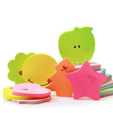 3x3 fluorescent shape note paper 60 pages cute girly heart diary notes memo sticky notes YS-160