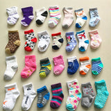 Four seasons multi-color children's socks independent cardboard packaging baby socks Taobao gift baby socks foreign trade children's socks