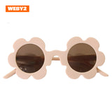 Two circles 2023 new flower frame ladies sunglasses fashion street shooting travel adult cute dress up sunglasses