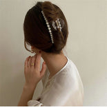 Korean large pearl clip hair clip elegant temperament female back head shark clip hair clip hair clip headdress