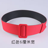 Foreign trade non-porous thin belt ladies all-match simple girdle Korean fashion decorative cloth belt green wide belt