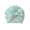 Green large flower (scattered knot indian hat) / one size