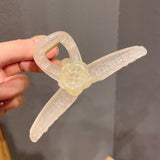 Can't get rid of 15cm jelly color large cross clip acrylic back of the head shark clip temperament hairpin headgear