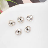 Internet celebrity silver transparent small mini heap diamond finished product super flash white ball manicure jewelry nail diamond accessories