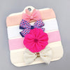 Rose red big flower / hairband four piece set