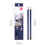 sketch pencil boxed art set soft medium hard charcoal pen art pen wholesale