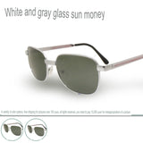 Sunglasses, glass metal frame, street stalls, running rivers and lakes, fashion sunglasses, flat glasses, glass glasses