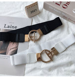 Autumn and winter belt women's decorative wide waist seal matching dress coat sweater elastic elastic waist suit shirt