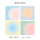 T Korean ins style gradient color post-it notes high-value cute students have sticky notes paper small book n times stickers