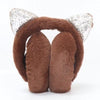 M1300 [brown sequin earmuffs] / one size