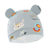 Gray bottom white rabbit hat