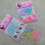 Korean version of children's non-harmful hair color rubber band bag disposable rubber band children's hair tie rubber band one yuan wholesale
