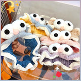 Japanese net red cute soft girl handmade plush hit color big eyes girl face wash hair band funny headdress hair band