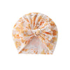 Yellow floral (loose knot indian hat) / one size