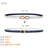 Women's Belt Ladies Decoration With Coat Skirt Dress Shirt Suit Sweater Belt Narrow Waist Thin Girdle Female