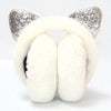 M1304【white sequin earmuffs】 / one size