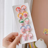 9# cactus bunny plush hairband 10 pieces set opp bag